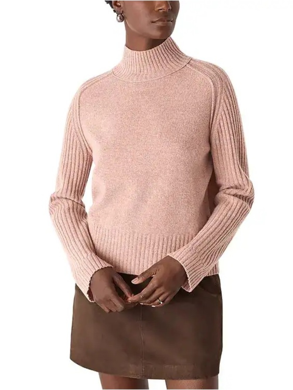 Whistles Funnel Neck Wool Sweater NWOT Size Medium